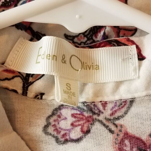 Eden & Olivia Anthropologie Floral Button-up Sleeveless Blouse - Picture 6 of 7